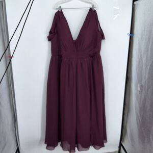 Ponuyoo Elegant Plum Corset Back Dress